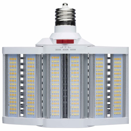 Satco LED Shoe Box Lamp 60/70/80 Wattage Selectable 3K/4K/5K CCT Selectable 120-277 Volt White Finish S28932R1